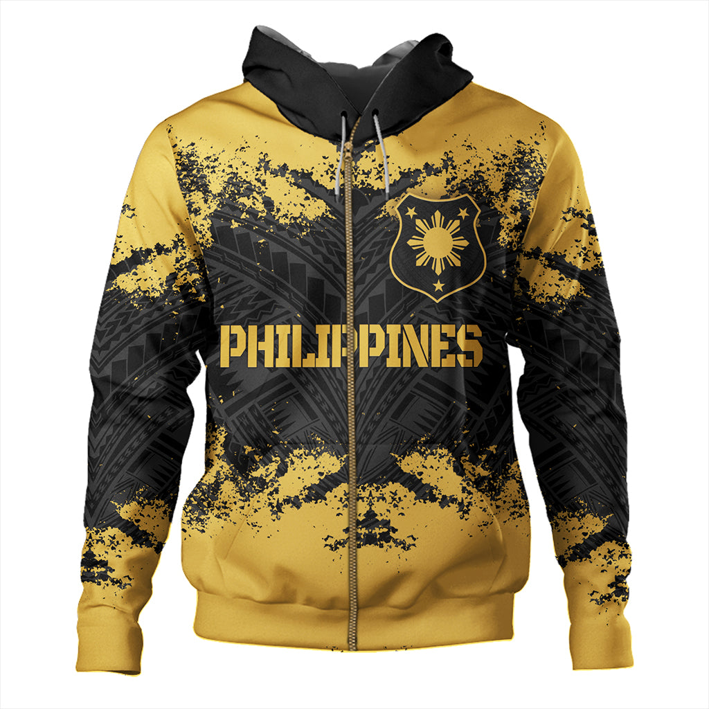 Philippines Filipinos Hoodie Custrom Grunge Texture Tribal Pattern