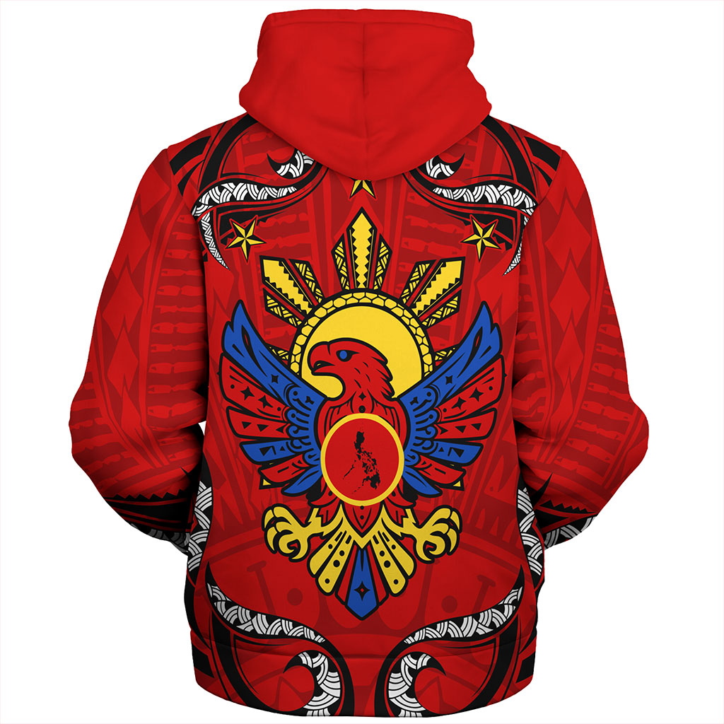 Philippines Filipinos Sherpa Hoodie Eagle Modern Decorative Art