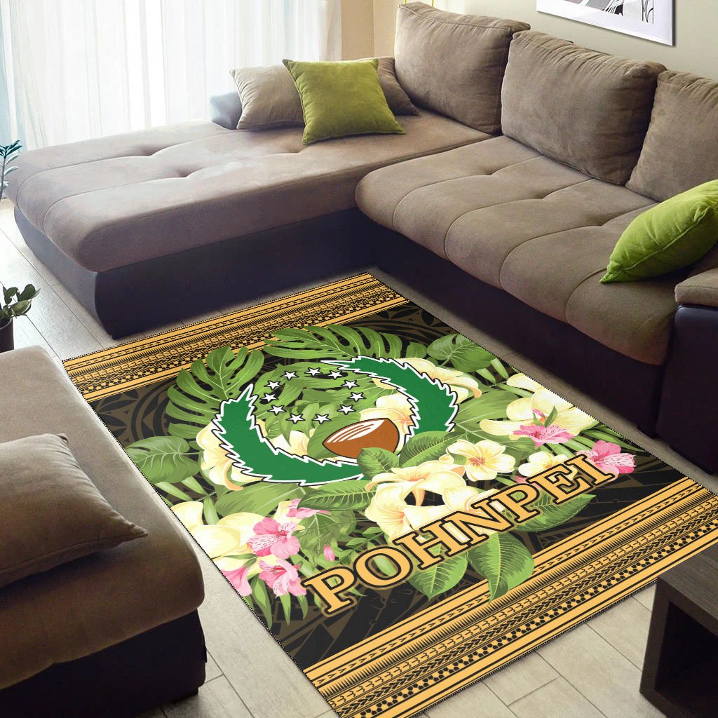 Pohnpei Area Rug - Polynesian Gold Patterns Collection