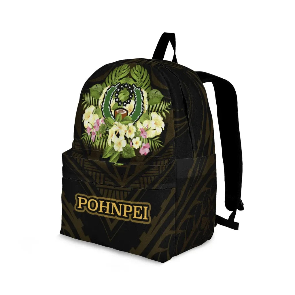 Pohnpei Backpack - Polynesian Gold Patterns Collection