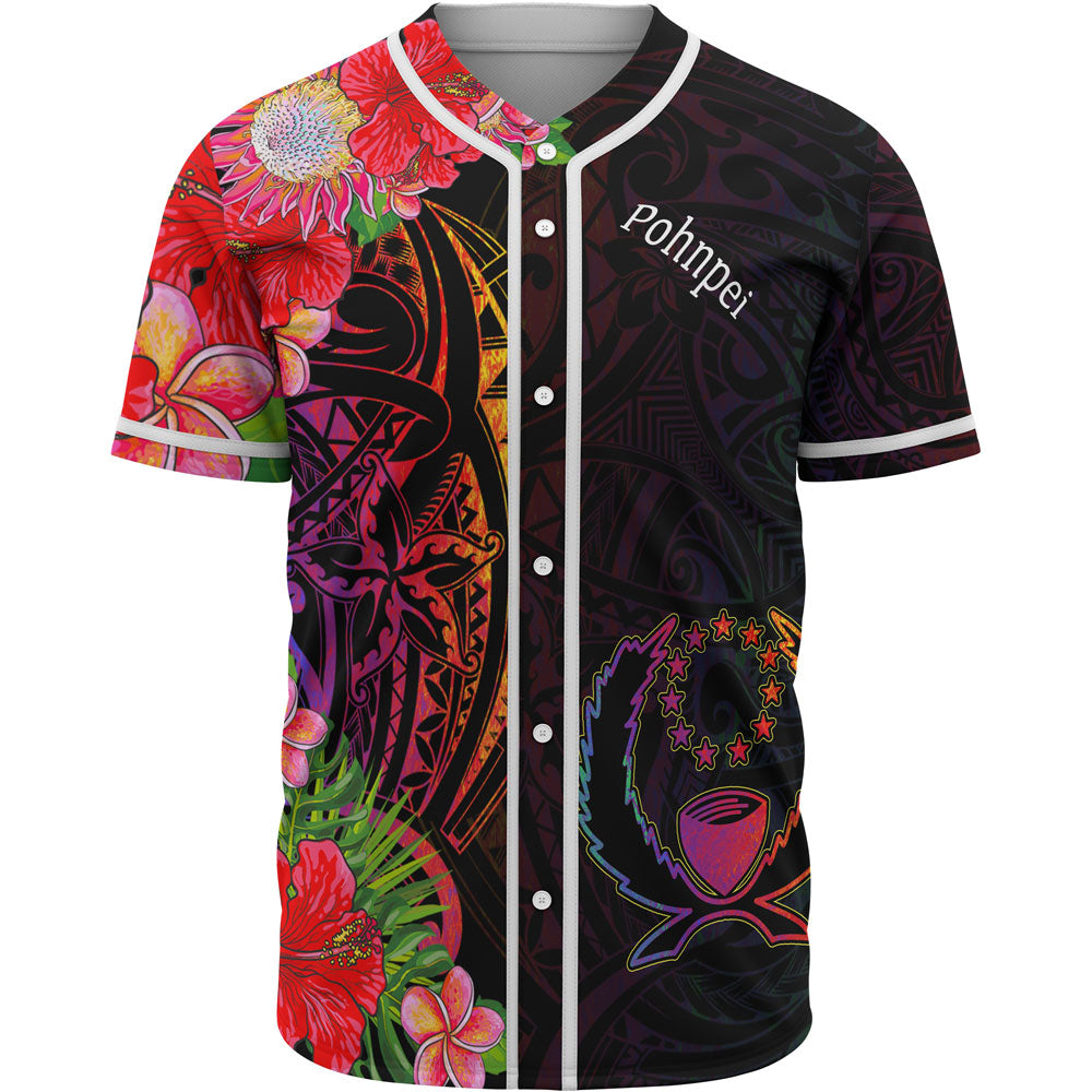 Pohnpei Baseball Shirt - Tropical Hippie Style