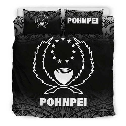 Pohnpei Duvet Cover Set - Black Fog Style