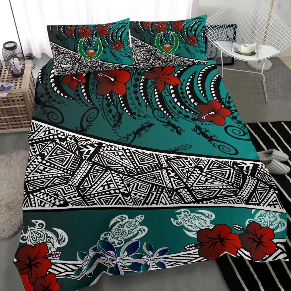 Pohnpei Bedding Set - Lizard And Turtle Green