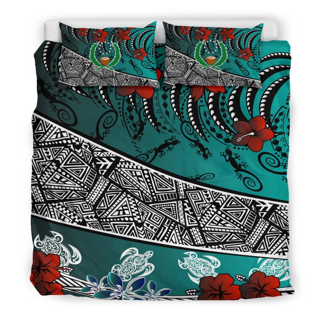 Pohnpei Bedding Set - Lizard And Turtle Green