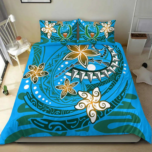 Pohnpei Bedding Set - Spring Style Blue Color
