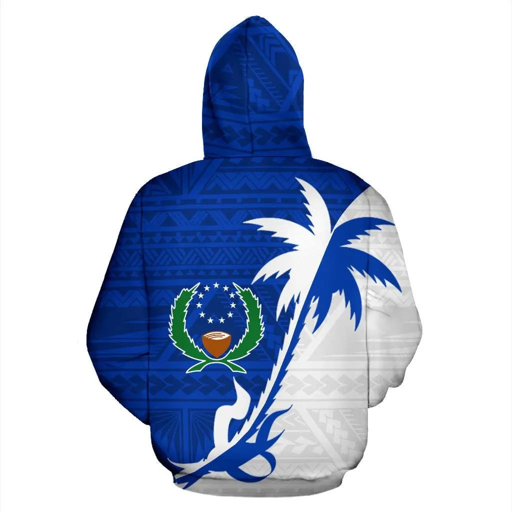 Pohnpei Hoodie - Pohnpei Flag Coconut Tree