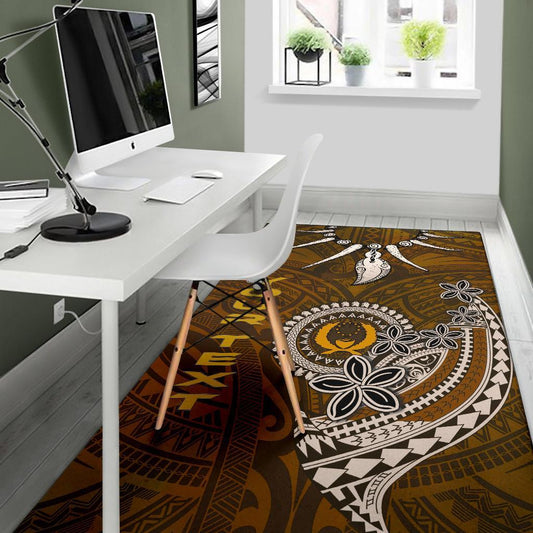 Pohnpei Custom Personalised Area Rugs - Polynesian Boar Tusk