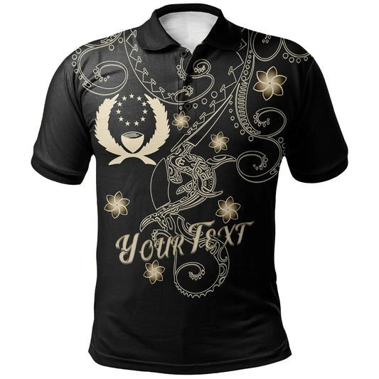 Pohnpei Custom Personalised Polo Shirt - Pohnpei Sea Life