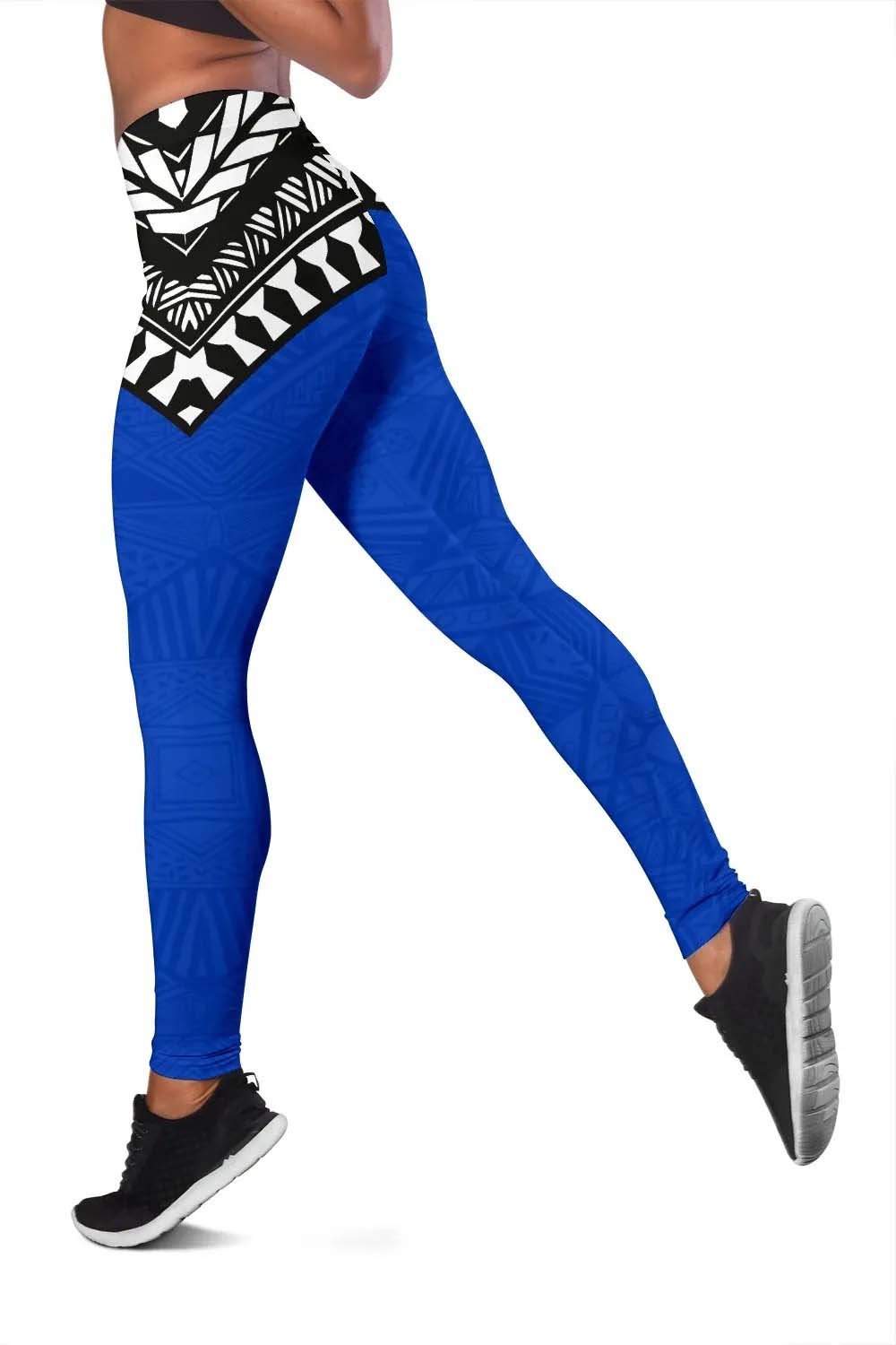 Pohnpei Flag Legging Micronesian Pattern