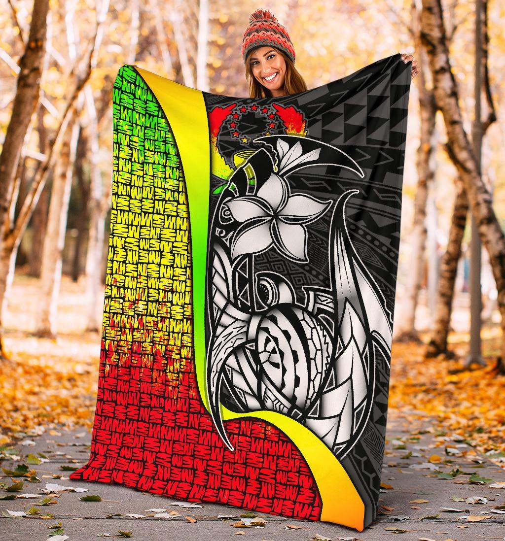 Pohnpei Micronesia Premium Blanket Reggae - Turtle With Hook