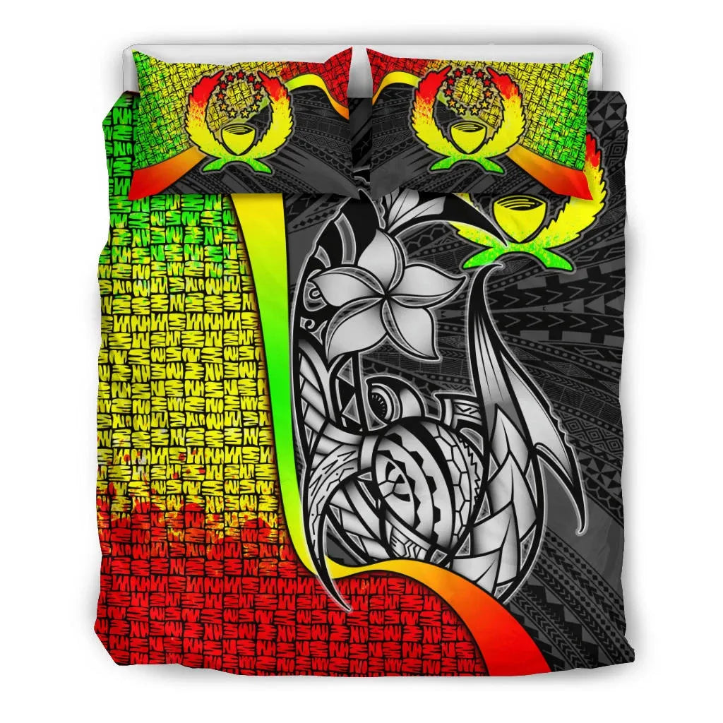 Pohnpei Micronesian Bedding Set Reggae - Turtle With Hook