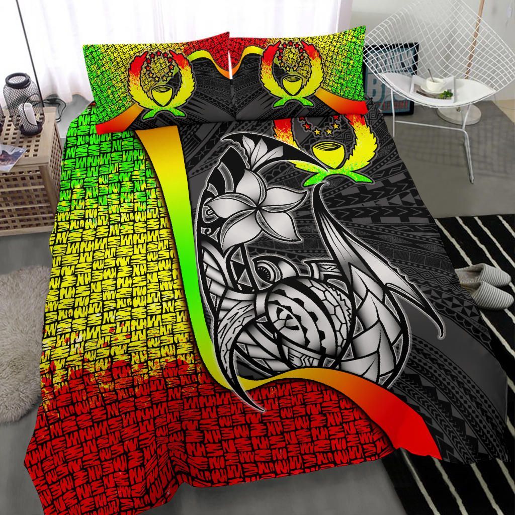 Pohnpei Micronesian Bedding Set Reggae - Turtle With Hook