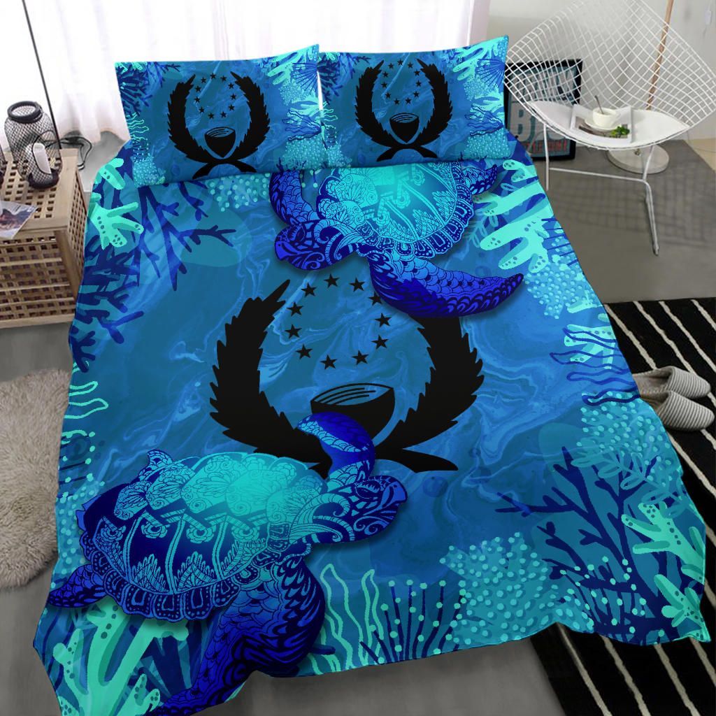 Pohnpei Micronesian Bedding Set - Sea Turtle
