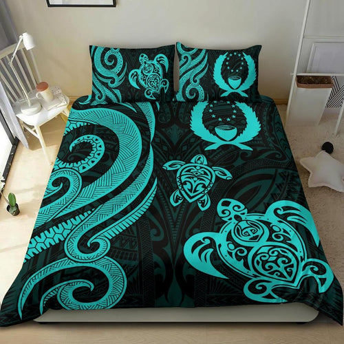 Pohnpei Micronesian Bedding Set - Tentacle Turtle