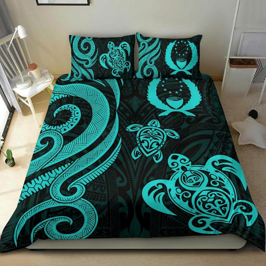 Pohnpei Micronesian Bedding Set - Tentacle Turtle