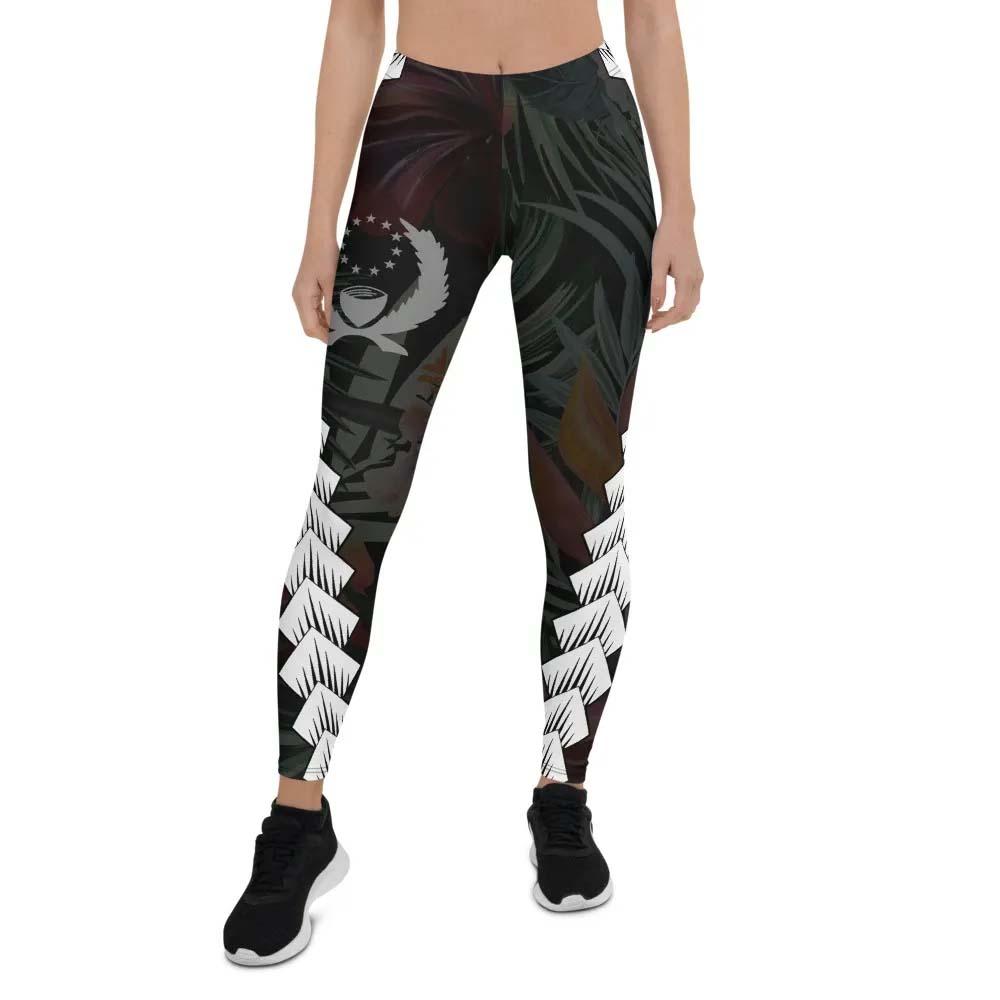 Pohnpei Micronesian Women Legging - Chain Polynesian