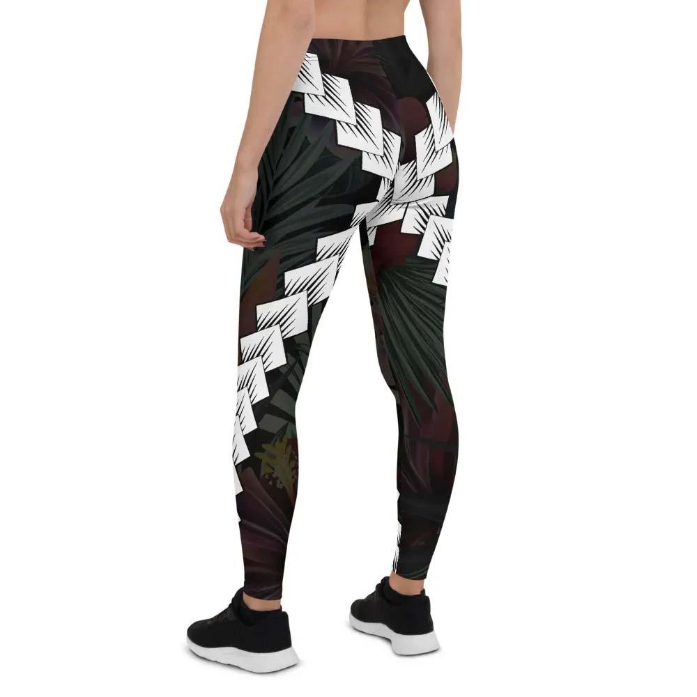 Pohnpei Micronesian Women Legging - Chain Polynesian