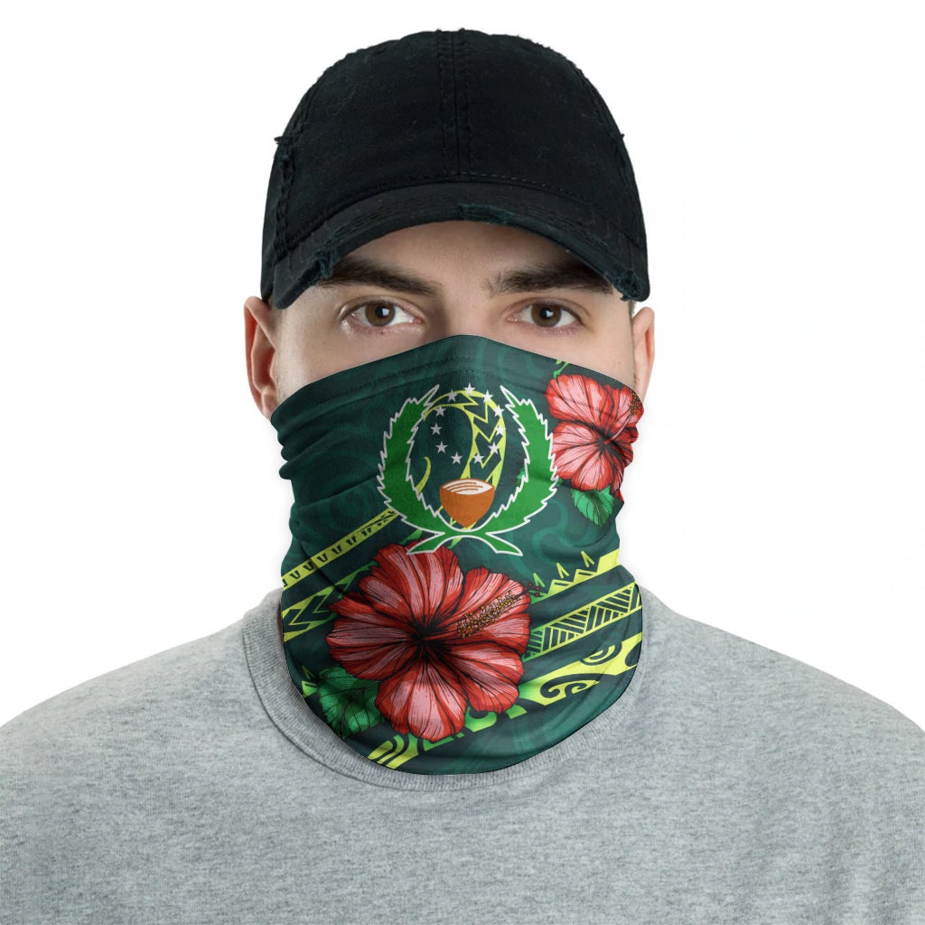 Pohnpei Neck Gaiter - Hibiscus With Seal