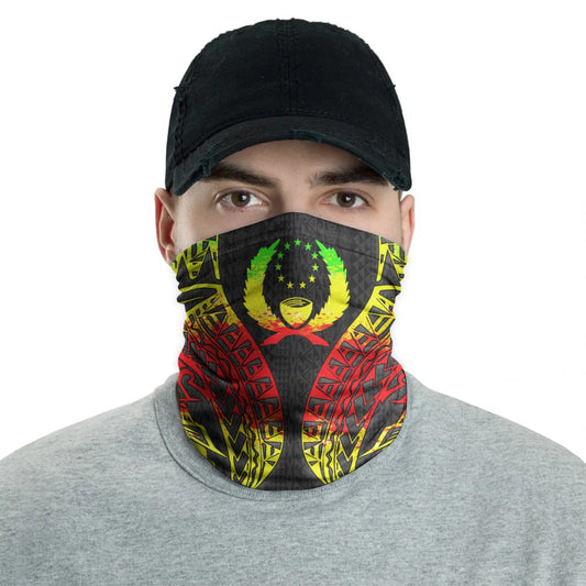 Pohnpei Neck Gaiter - Polynesian Pattern Reggae