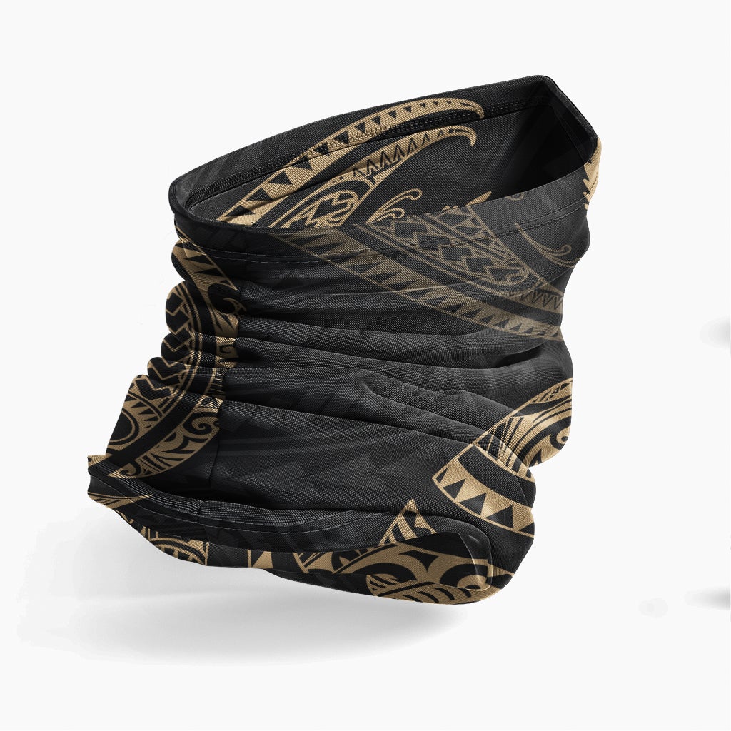 Pohnpei Neck Gaiter - Tribal Wave Gold