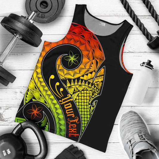 Pohnpei Personalised Men Tank Top - Polynesian Decorative Patterns