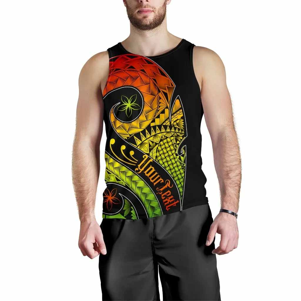 Pohnpei Personalised Men Tank Top - Polynesian Decorative Patterns