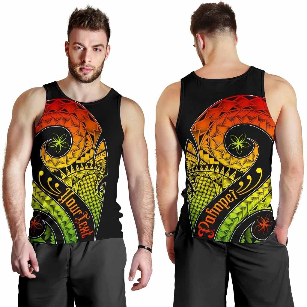 Pohnpei Personalised Men Tank Top - Polynesian Decorative Patterns
