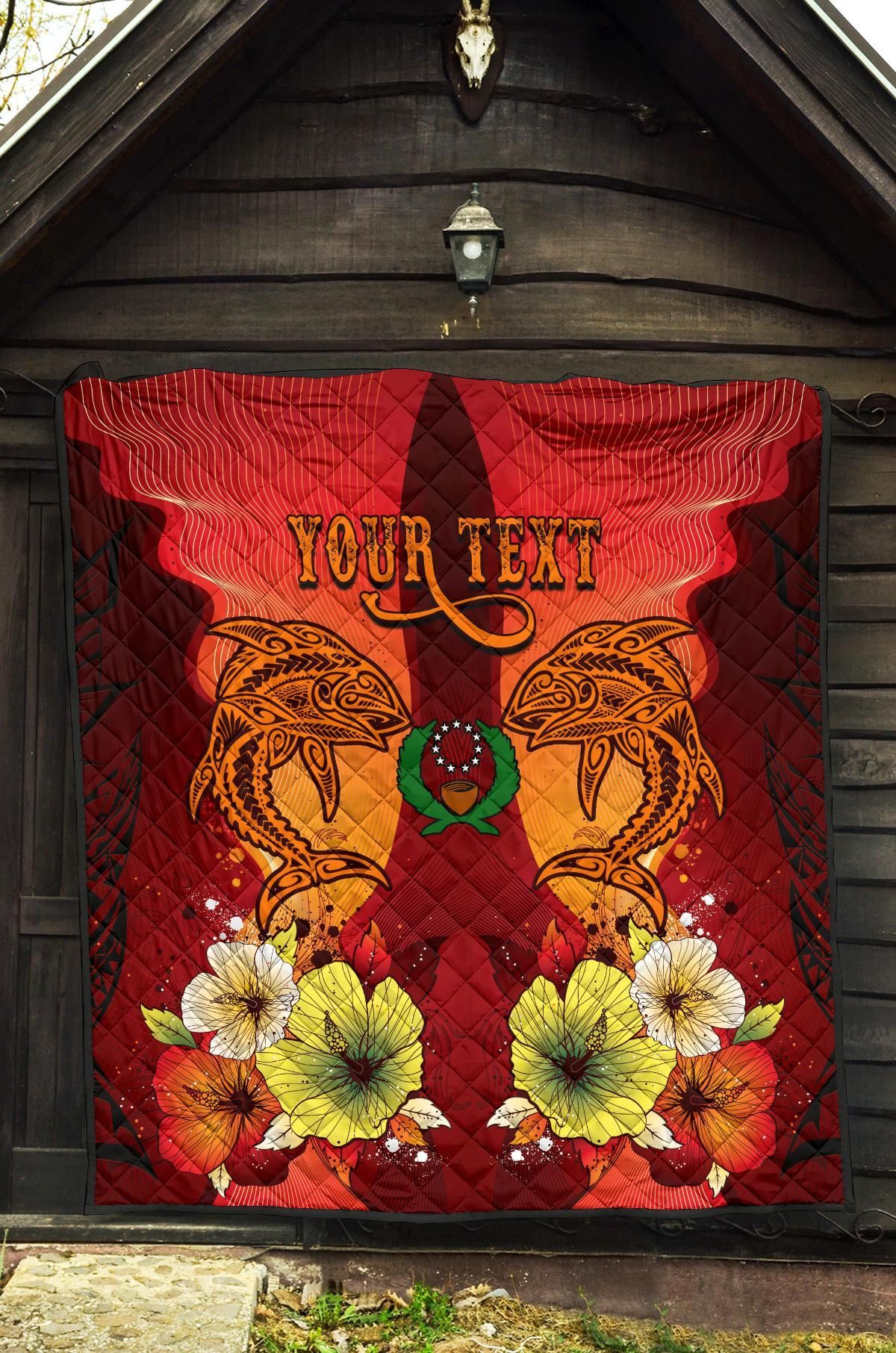 Pohnpei Personalised Premium Quilt - Tribal Tuna Fish