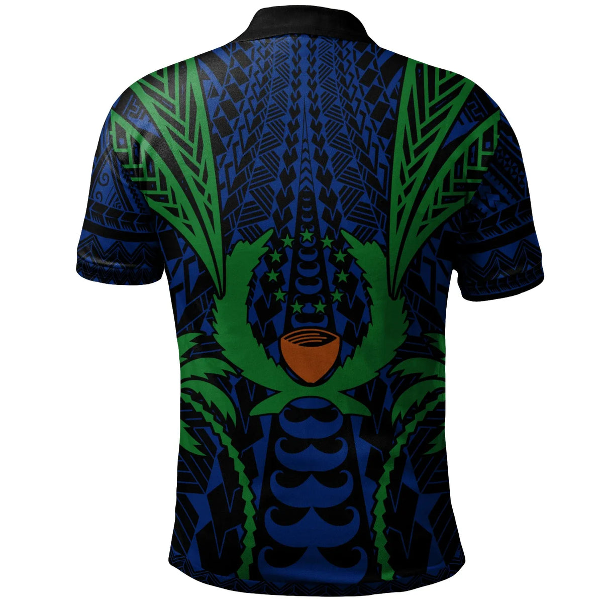 Pohnpei Polo Shirt - Blood Runs Through My Veins Style Flag