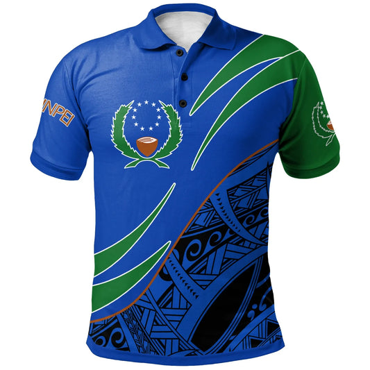 Pohnpei Polo Shirt - Symmetrical Lines