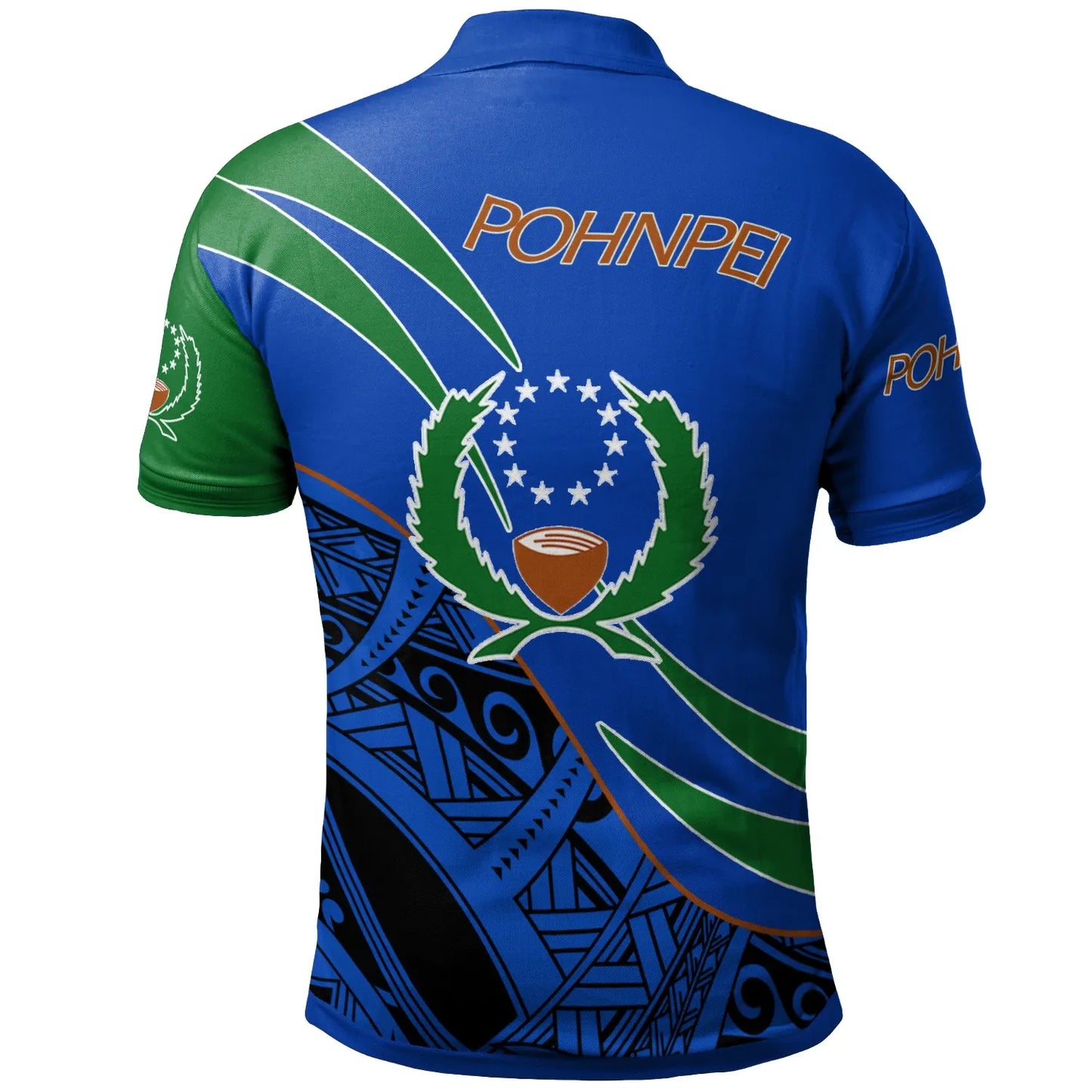 Pohnpei Polo Shirt - Symmetrical Lines