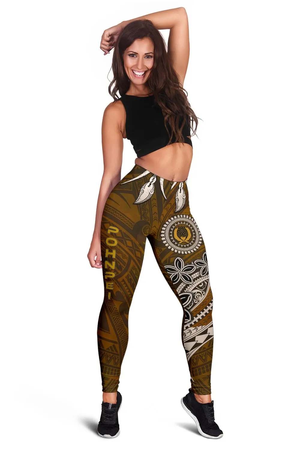 Pohnpei Polynesian Legging - Polynesian Boar Tusk