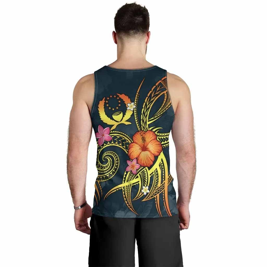 Pohnpei Polynesian Men Tank Top - Legend of Pohnpei (Blue)