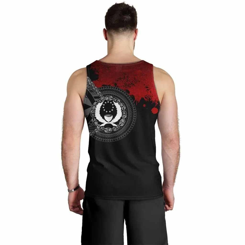 Pohnpei Polynesian Personalised Men Tank Top - Polynesian Chain Style