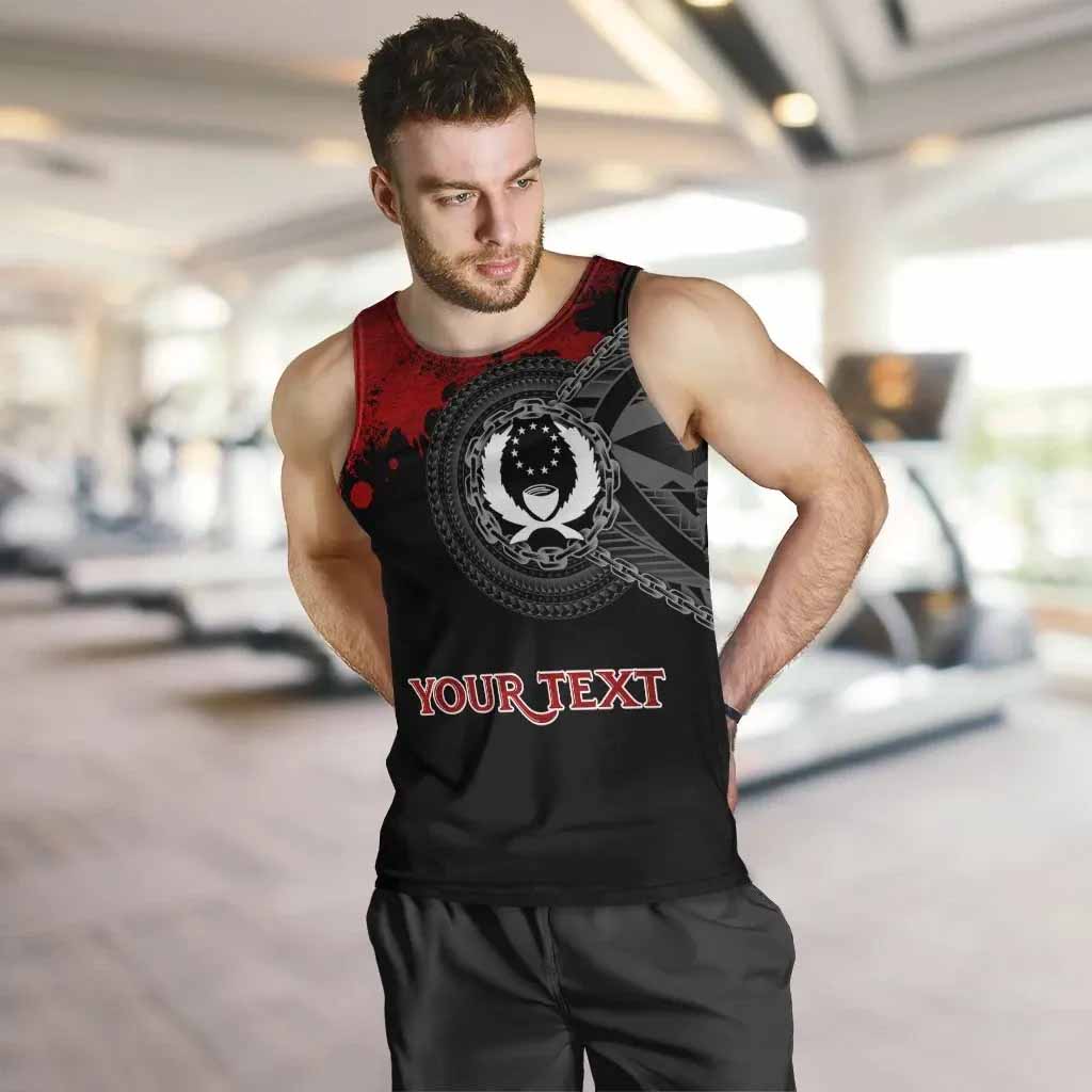 Pohnpei Polynesian Personalised Men Tank Top - Polynesian Chain Style