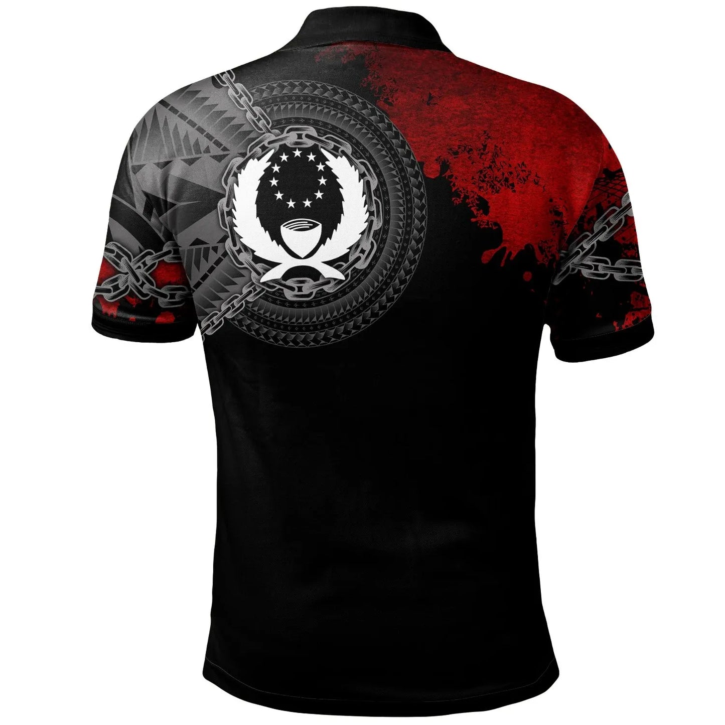 Pohnpei Polynesian Personalised Polo Shirt - Polynesian Chain Style
