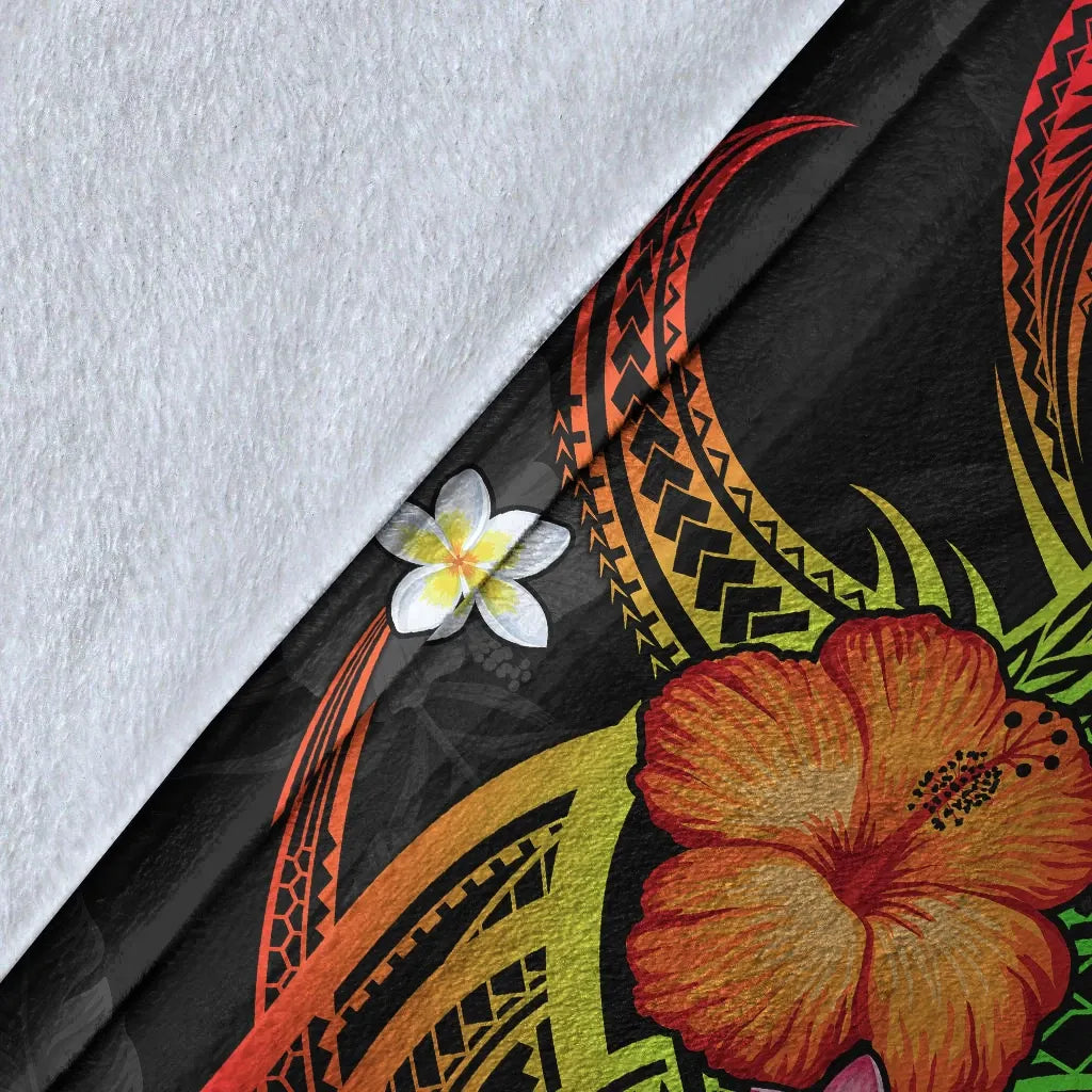 Pohnpei Polynesian Personalised Premium Blanket - Legend of Pohnpei (Reggae)