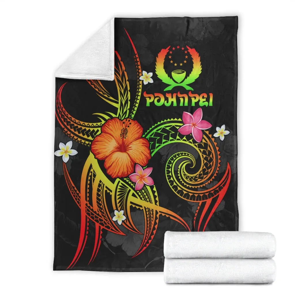Pohnpei Polynesian Premium Blanket - Legend of Pohnpei (Reggae)