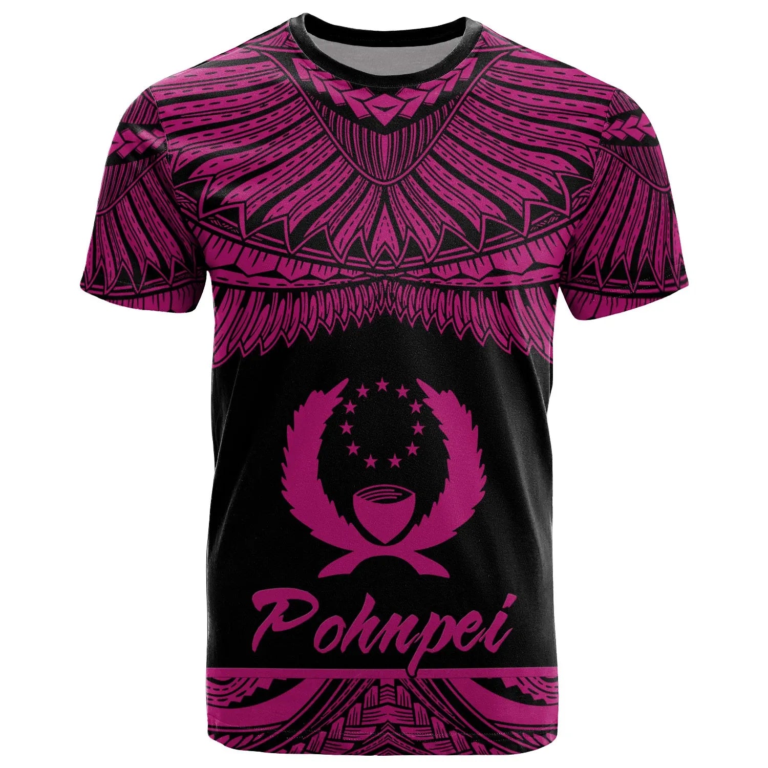 Pohnpei Polynesian T-Shirt - Pohnpei Pride Pink Version