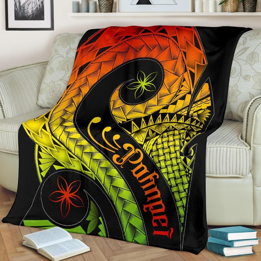 Pohnpei Premium Blanket - Polynesian Decorative Patterns
