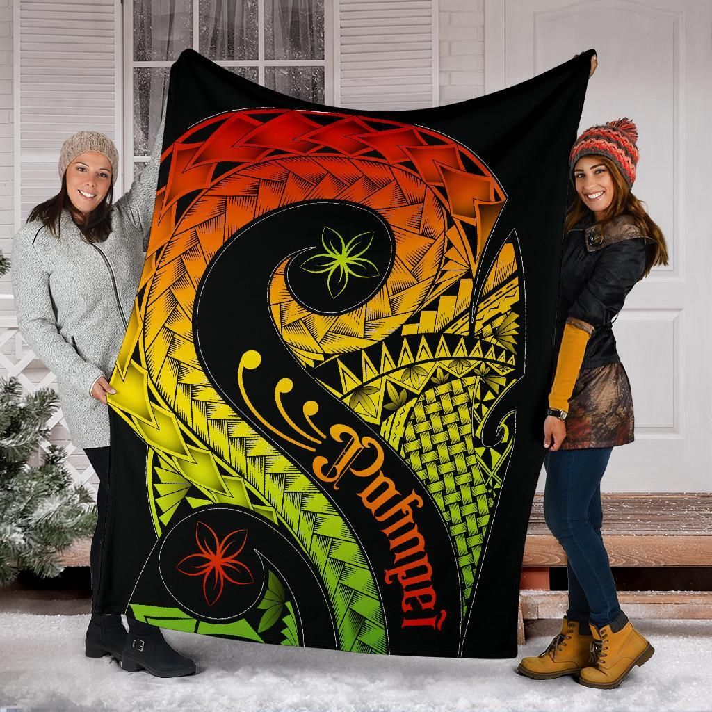 Pohnpei Premium Blanket - Polynesian Decorative Patterns