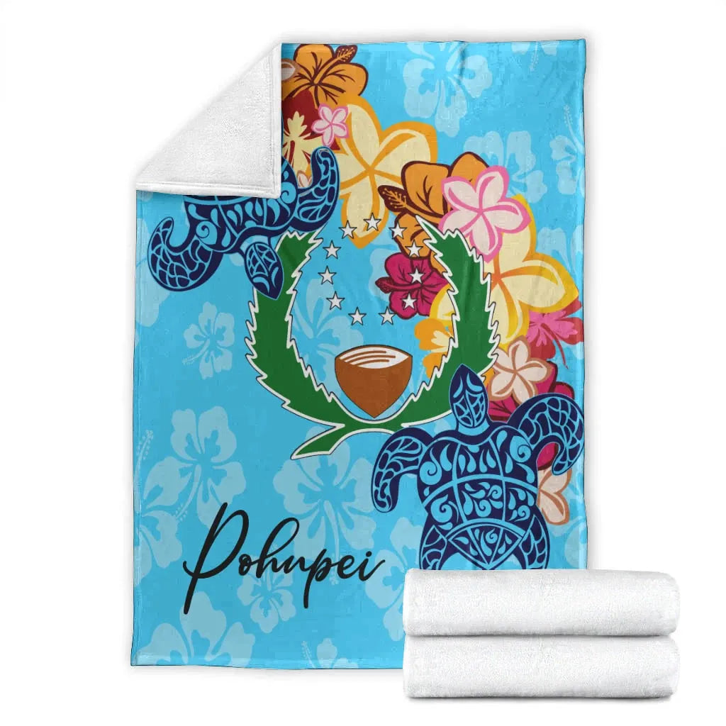 Pohnpei  Premium Blanket - Tropical Style