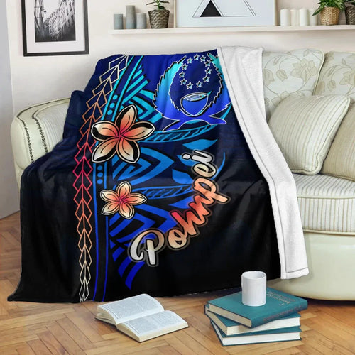 Pohnpei Premium Blanket - Vintage Tribal Mountain