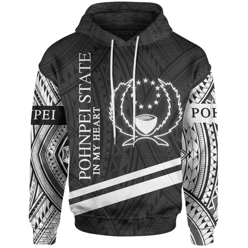 Pohnpei State Hoodie - In My Heart Style Polynesian Patterns