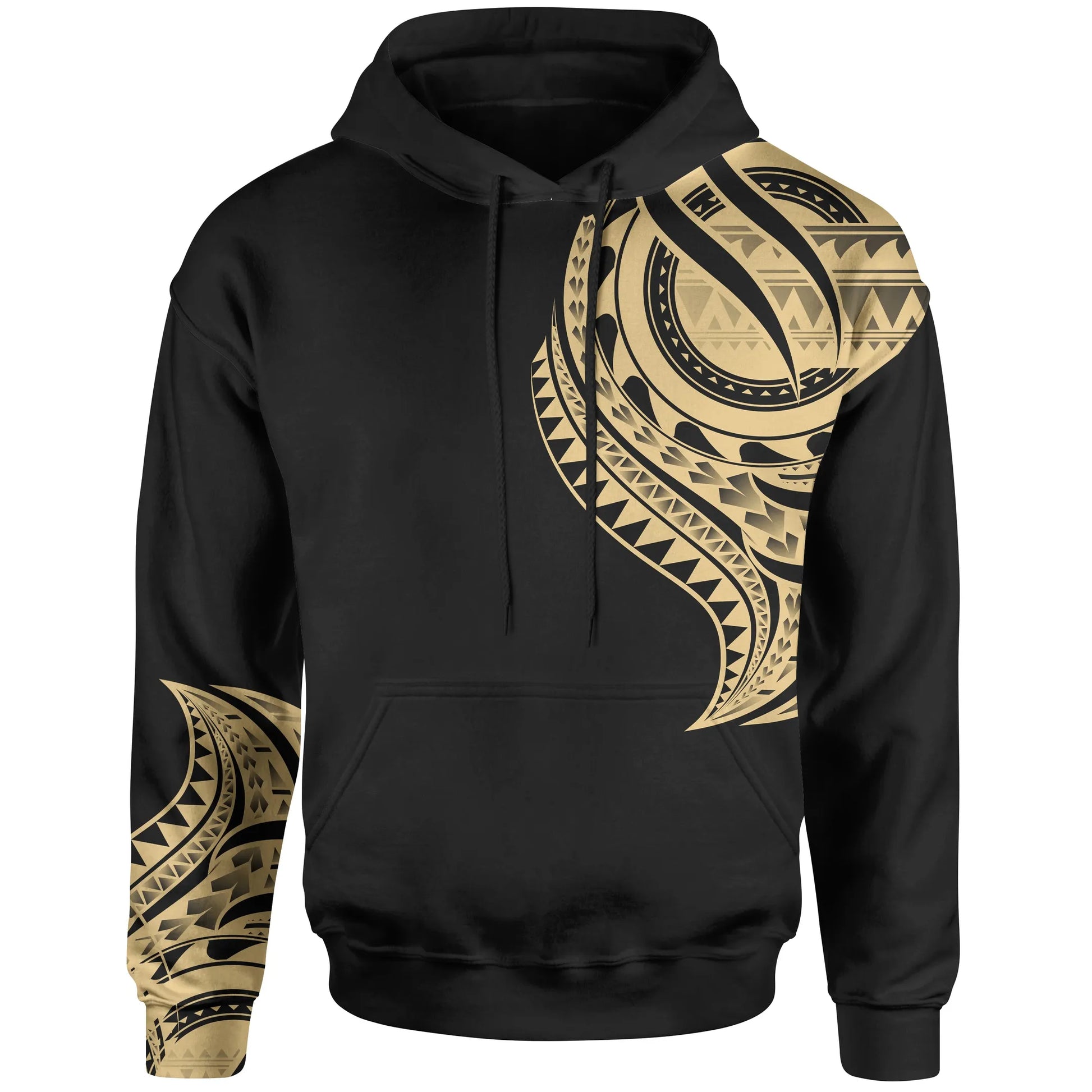 Pohnpei State Hoodie - Pohnpei State Tatau Gold Patterns With Coat Of Arms