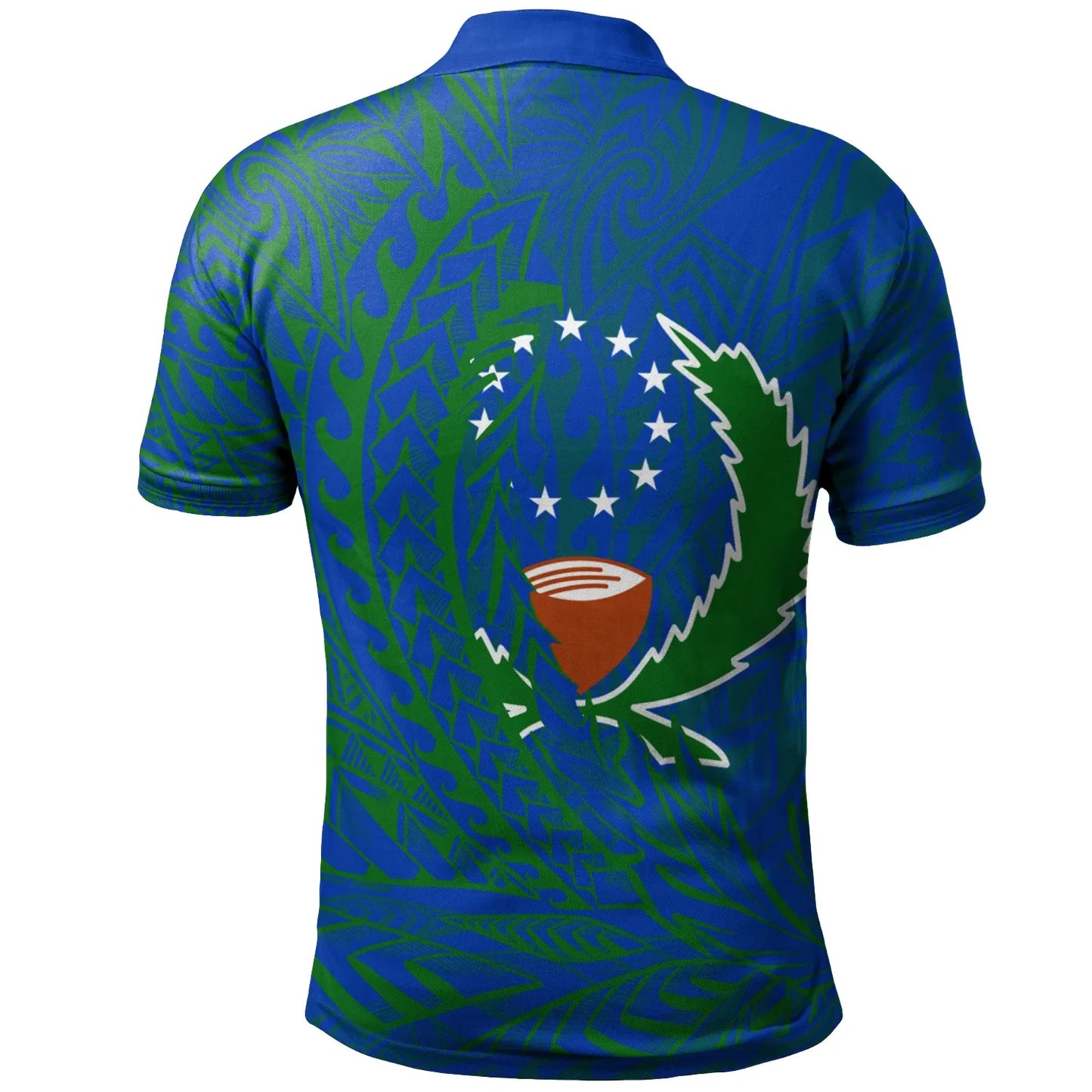 Pohnpei State Polo Shirt - Custom Personalised Wings Style Flag Color
