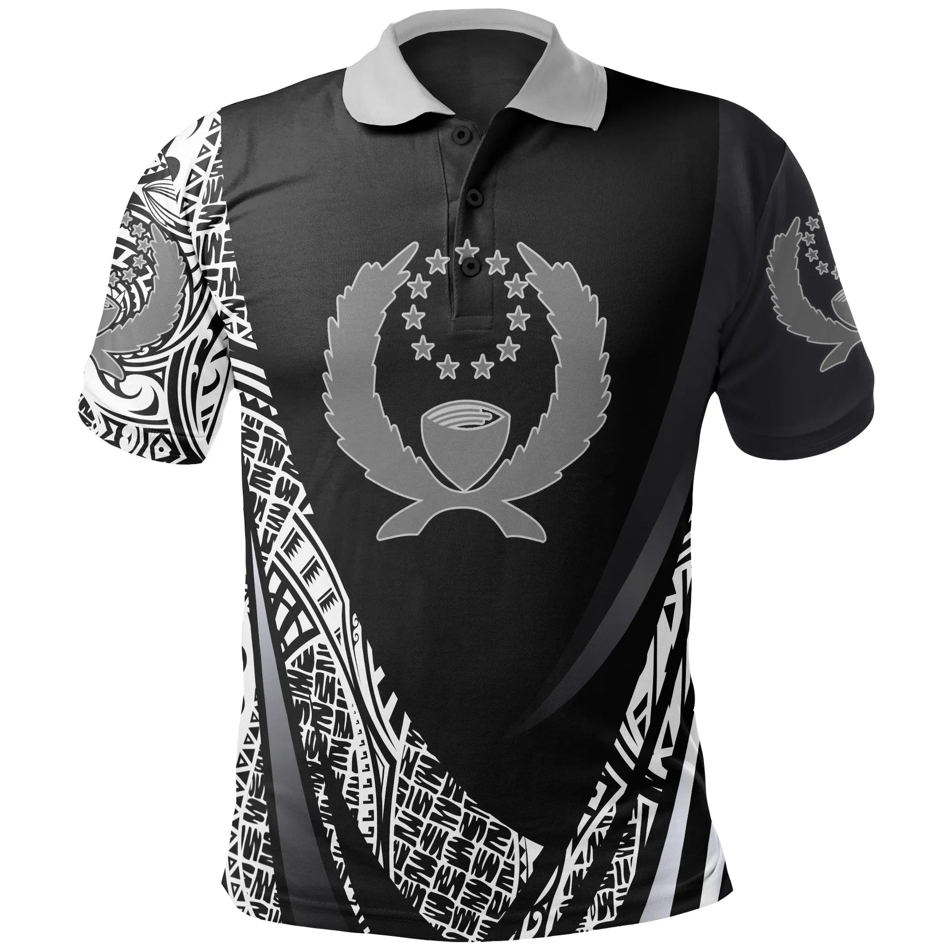 Pohnpei State Polo Shirt - Polynesian Patterns Sport Style