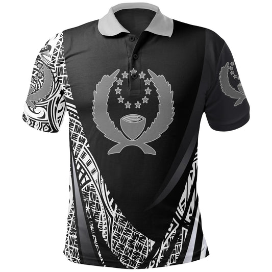 Pohnpei State Polo Shirt - Polynesian Patterns Sport Style