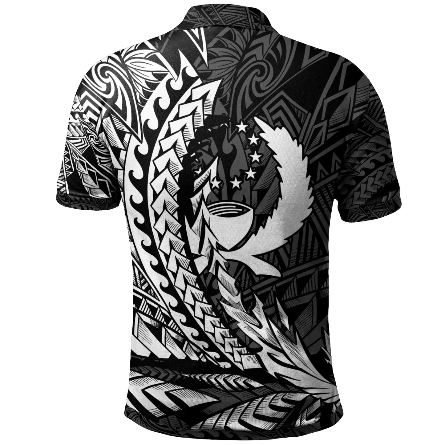 Pohnpei State Polo Shirt - White Wings Style