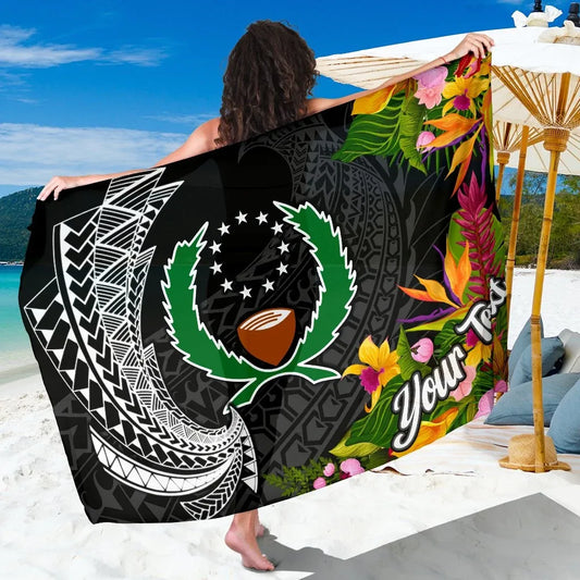 Pohnpei State Sarong - Custom Personalised Seal Spiral Polynesian Patterns